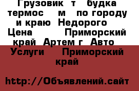 Грузовик 5т. (будка-термос 23 м3) по городу и краю! Недорого! › Цена ­ 500 - Приморский край, Артем г. Авто » Услуги   . Приморский край